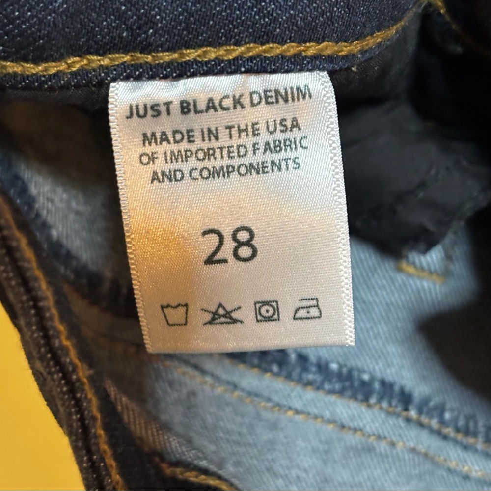 Just Black Peyton Skinny Ankle Jeans Dark Wash 28 - Picture 7 of 8